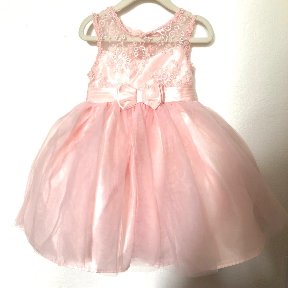 3T Pink Puff Toddler Dress